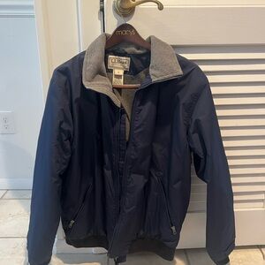 L.L. Bean Men's Dark Blue Bomber Jacket